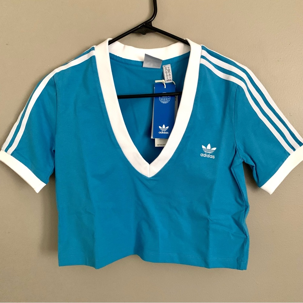 New adidas ADICOLOR CLASSICS CROPPED TEE s small - Picture 4 of 7